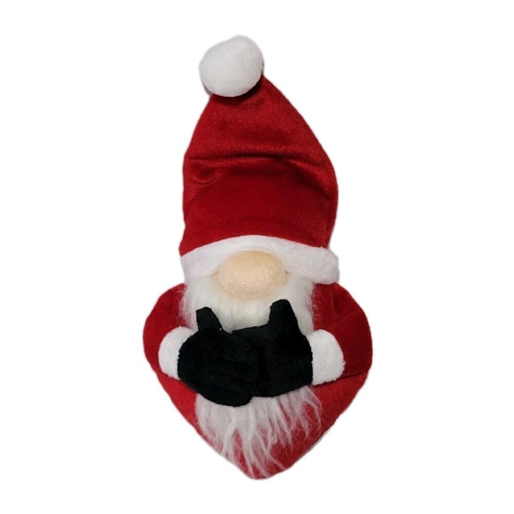 Santa Claus Christmas Plush Ornament Toy Hook and Loop Hands
